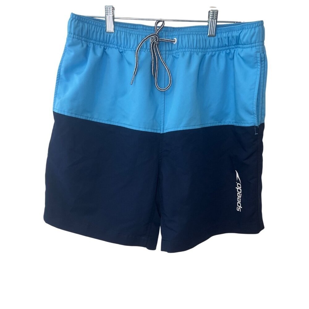Speedo Mens Two-Tone Swim Trunks Size L